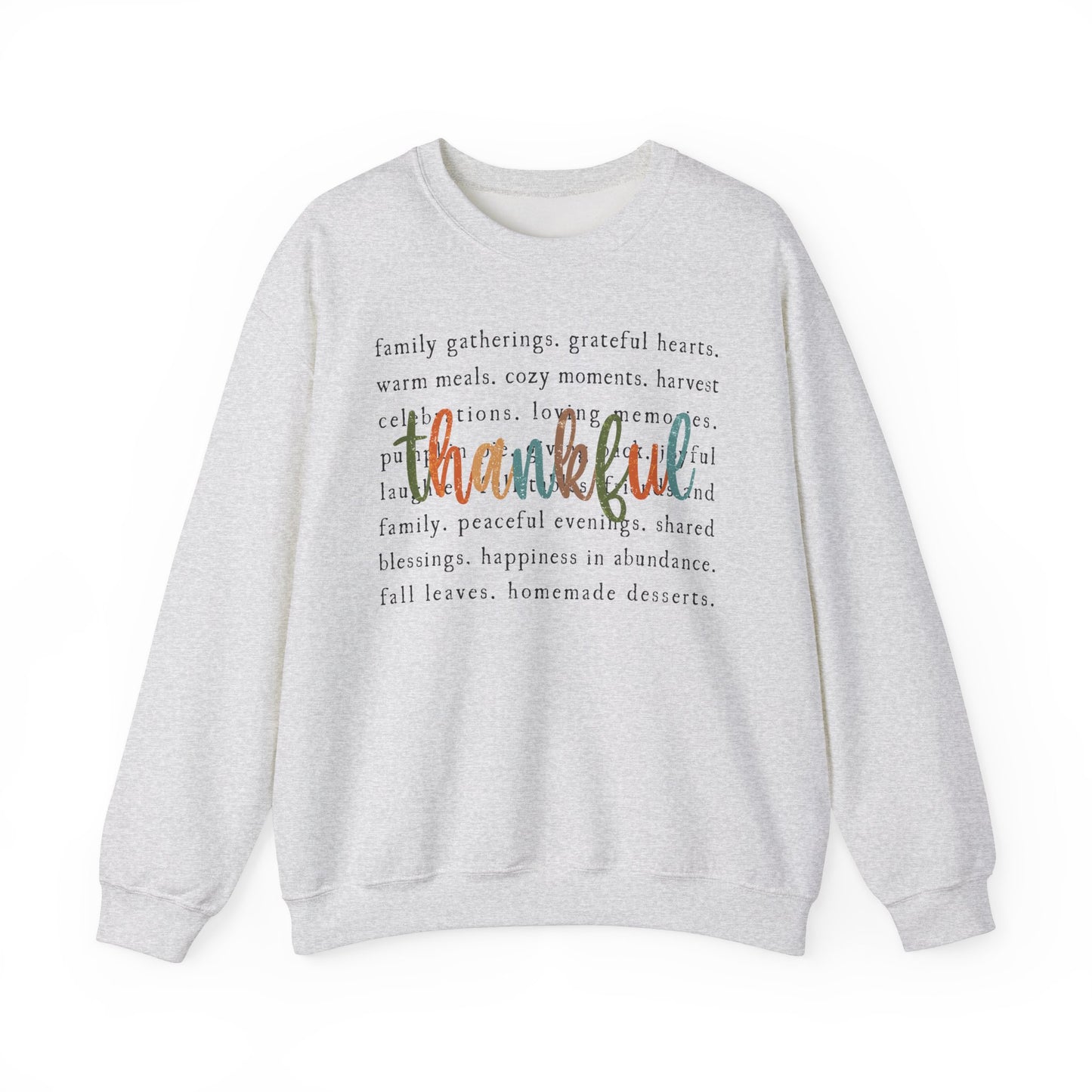 Thankful Thanksgiving Unisex Heavy Blend™ Crewneck Sweatshirt