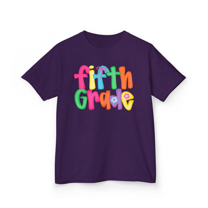 Back to School Fifth Grade Kids Tee