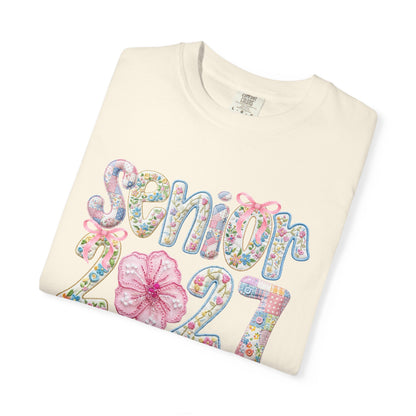 Senior 2027 Floral Graduation T-Shirt