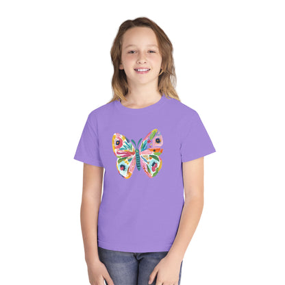 Youth Watercolor Butterfly Graphic Tee