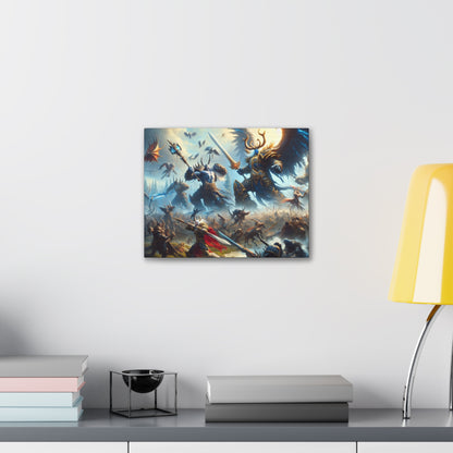 Epic DnD Battle Canvas Wall Art