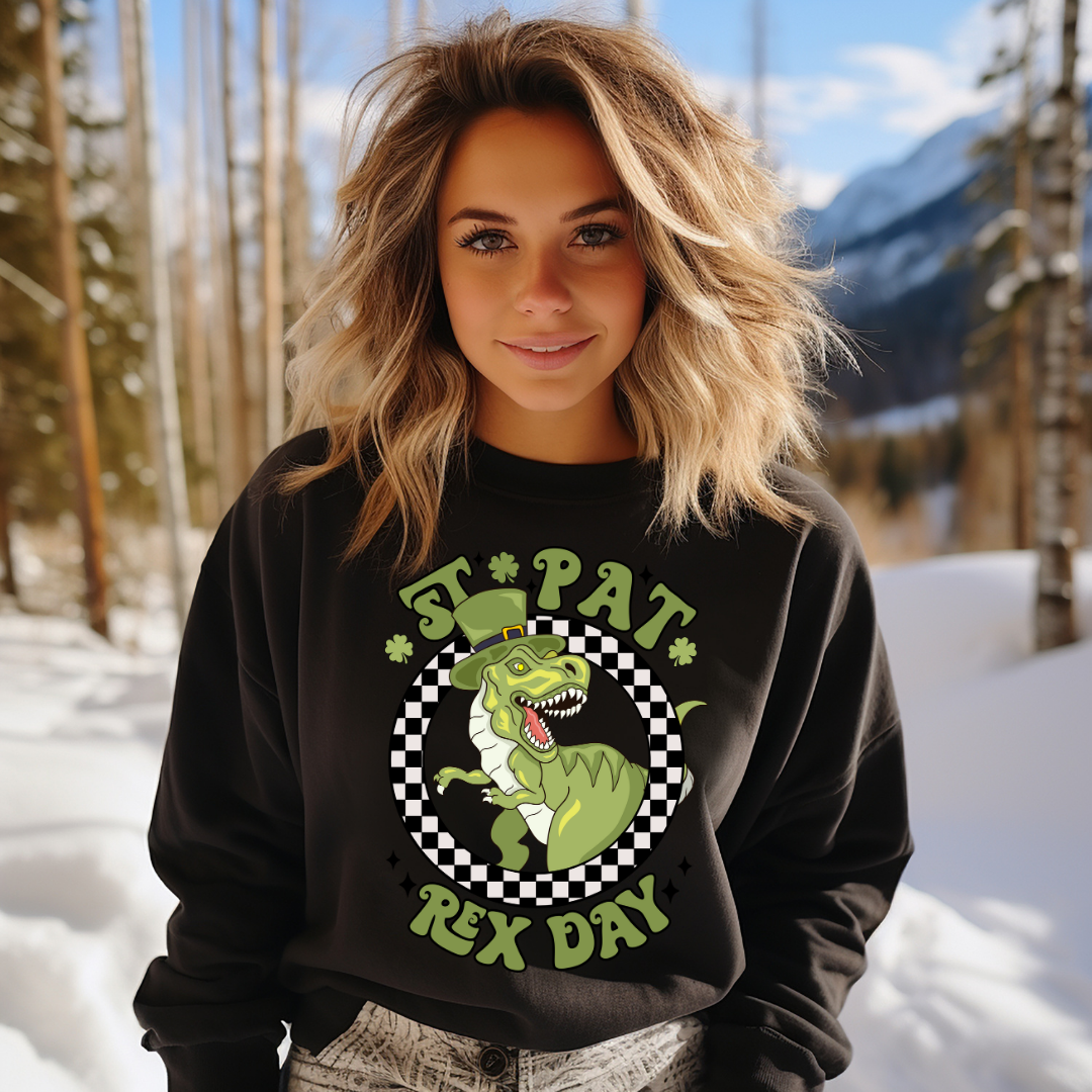 St. Pat Rex Day St. Patrick's Day Sweatshirt