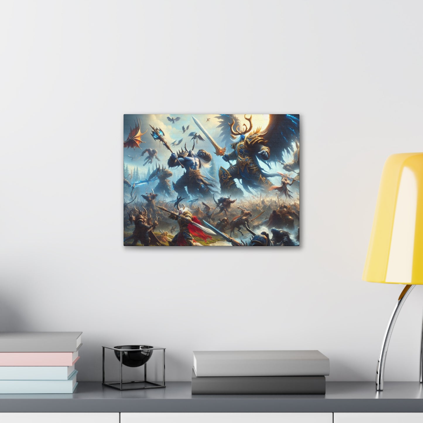 Epic DnD Battle Canvas Wall Art