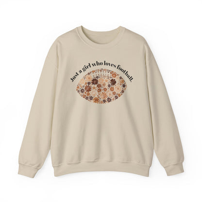 Just a Girl Who Loves Football Sweatshirt