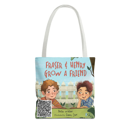 Fraser & Henry Grow a Friend Book Illustration Tote Bag