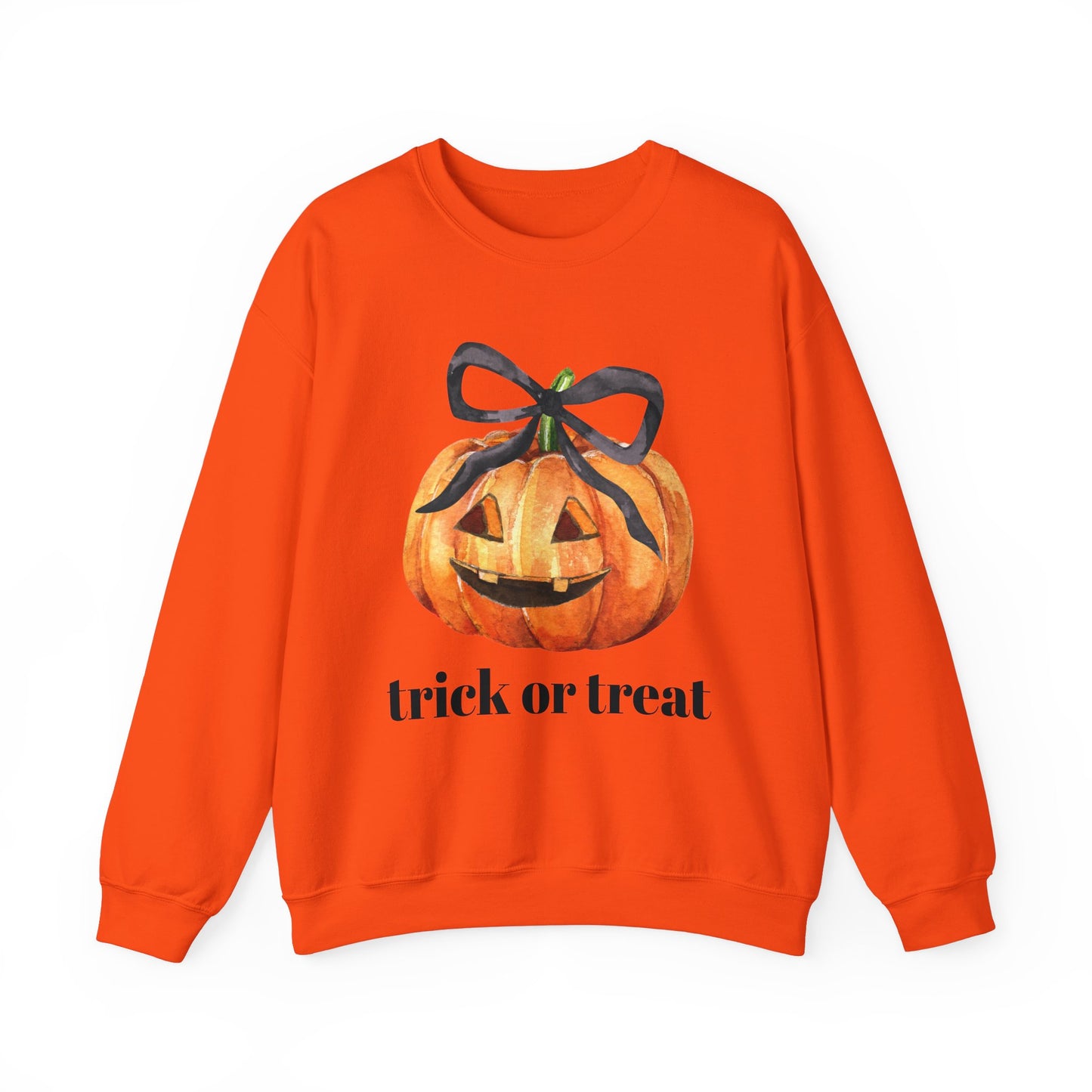 Trick or Treat Halloween Pumpkin Sweatshirt