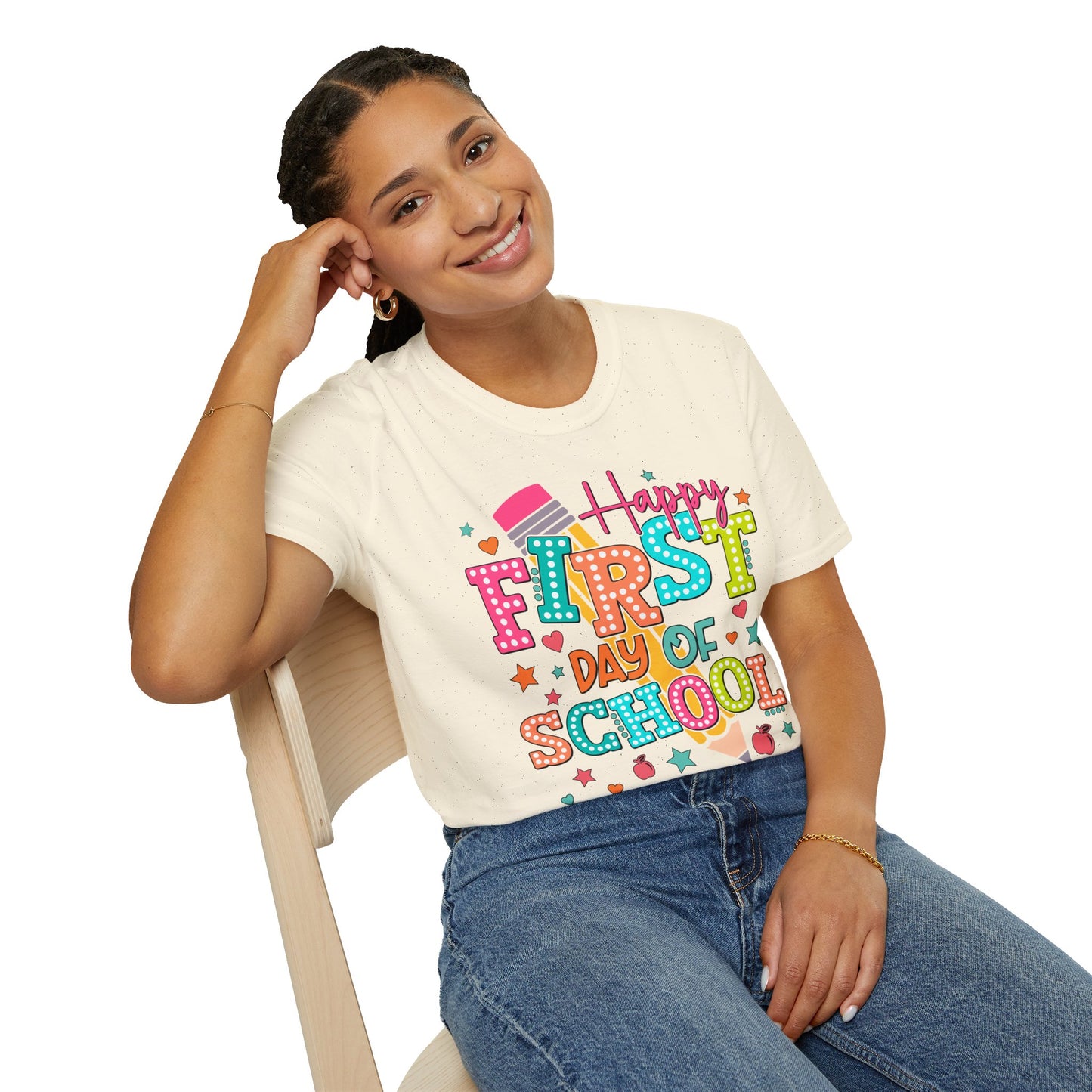 Happy First Day of School Unisex Softstyle T-Shirt