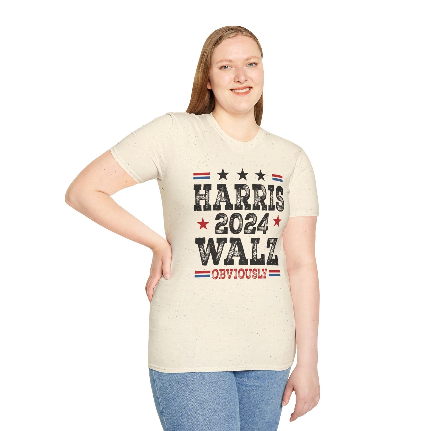 Harris Walz Obviously Unisex Softstyle T-Shirt