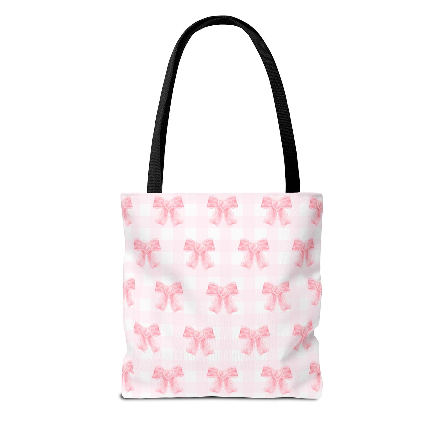 Girlie Pink Coquette Bow Tote Bag