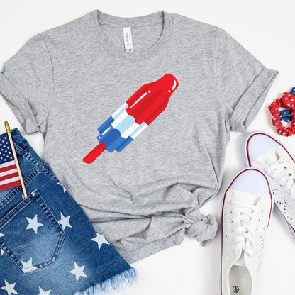 Rocket Popsicle 4th of July Unisex Oversized Boxy Tee