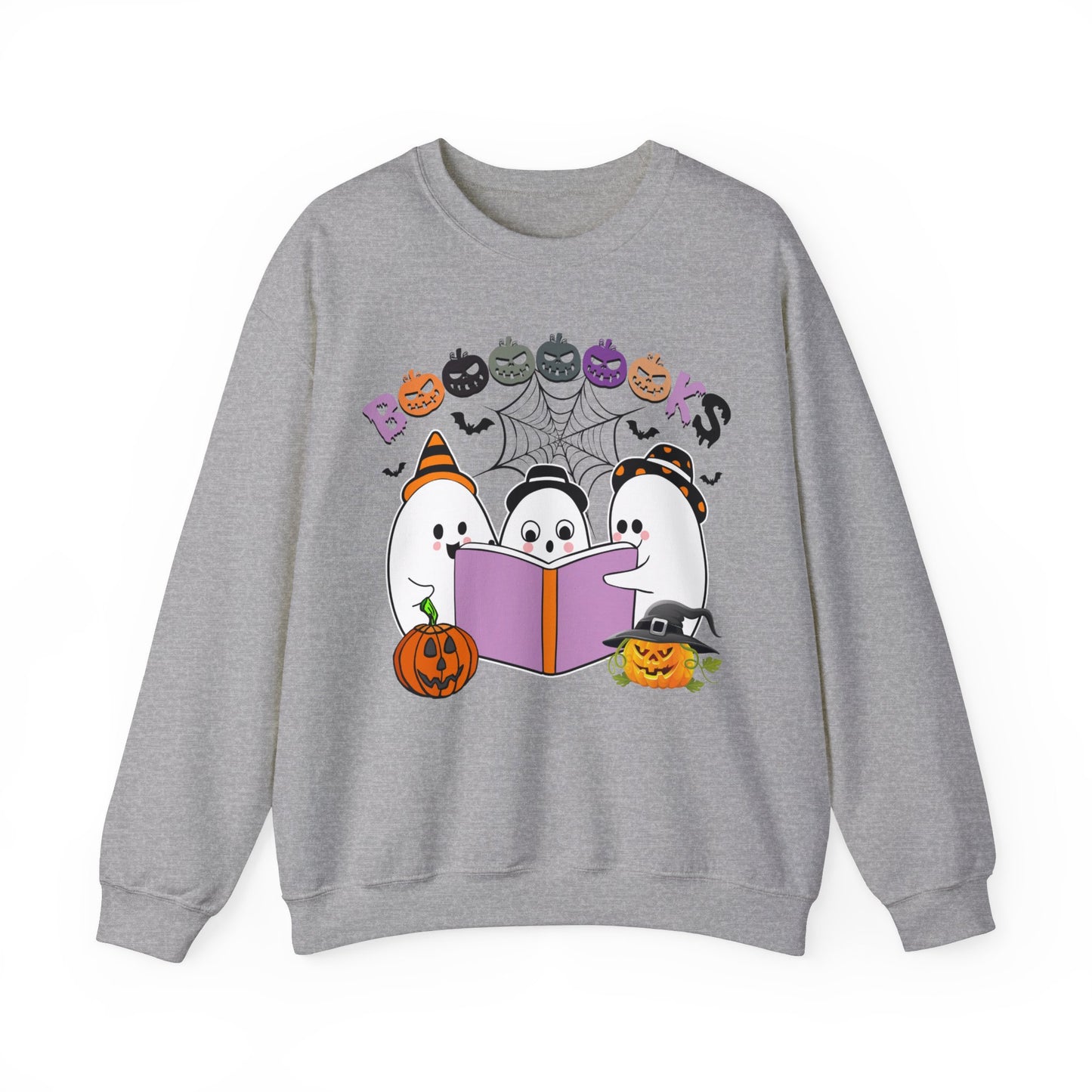 Cute Ghosts Reading Books Sweatshirt