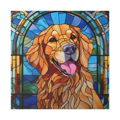 Golden Retriever Wall Art Matte Canvas