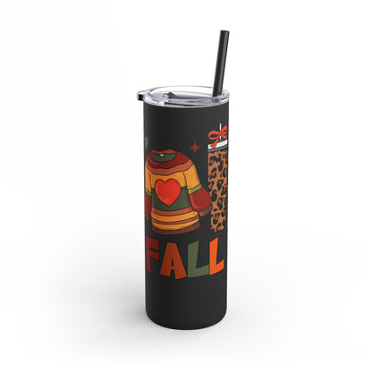 Fall Basics Skinny Matte Tumbler, 20oz