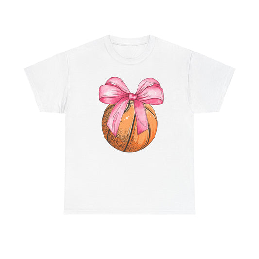 Girls Basketball Coquette Unisex Heavy Cotton Tee