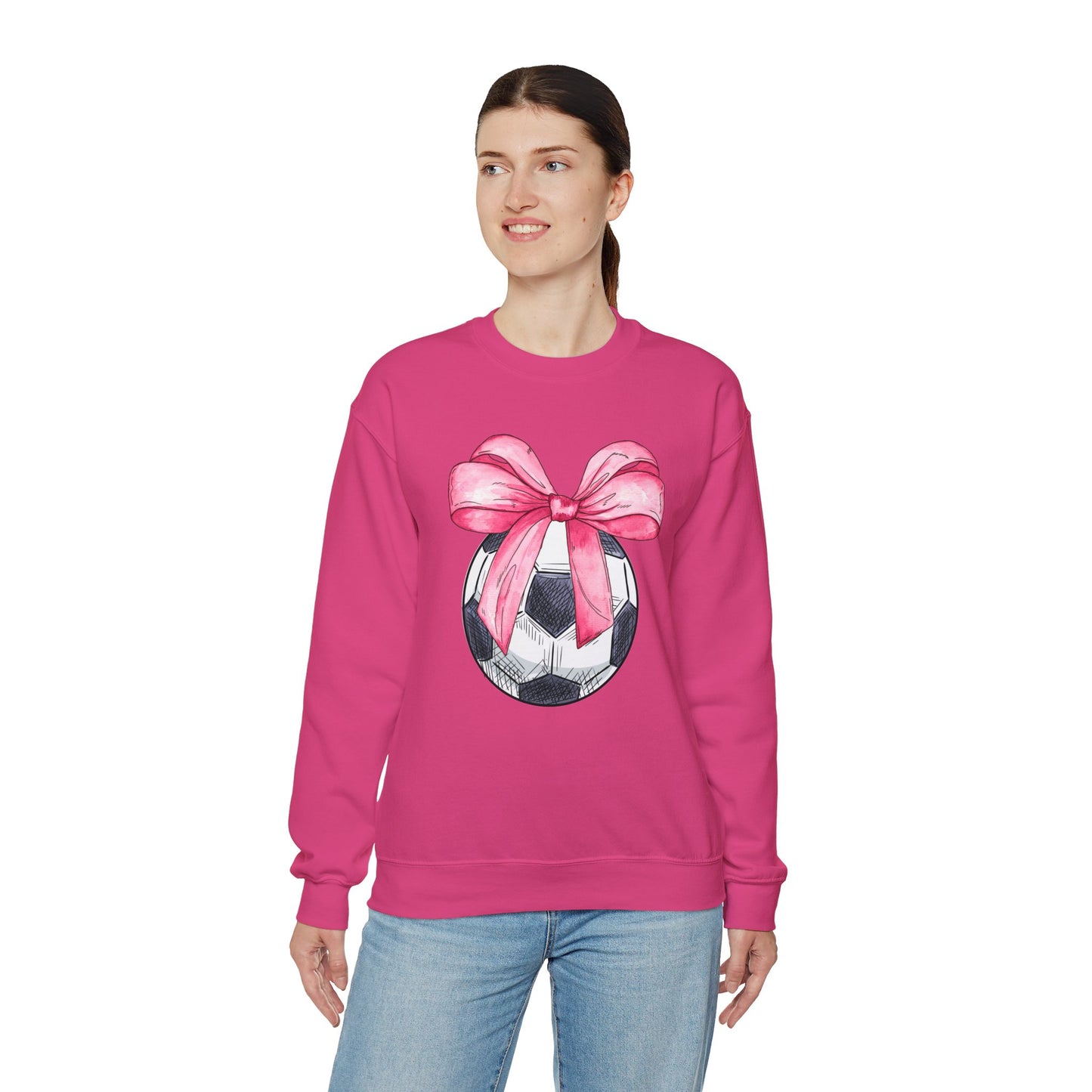 Soccer Coquette Adult Size Sweatshirt