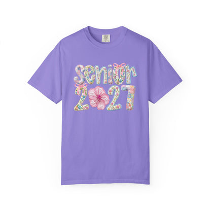 Senior 2027 Floral Graduation T-Shirt