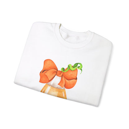 Candy Corn Coquette Halloween Sweatshirt