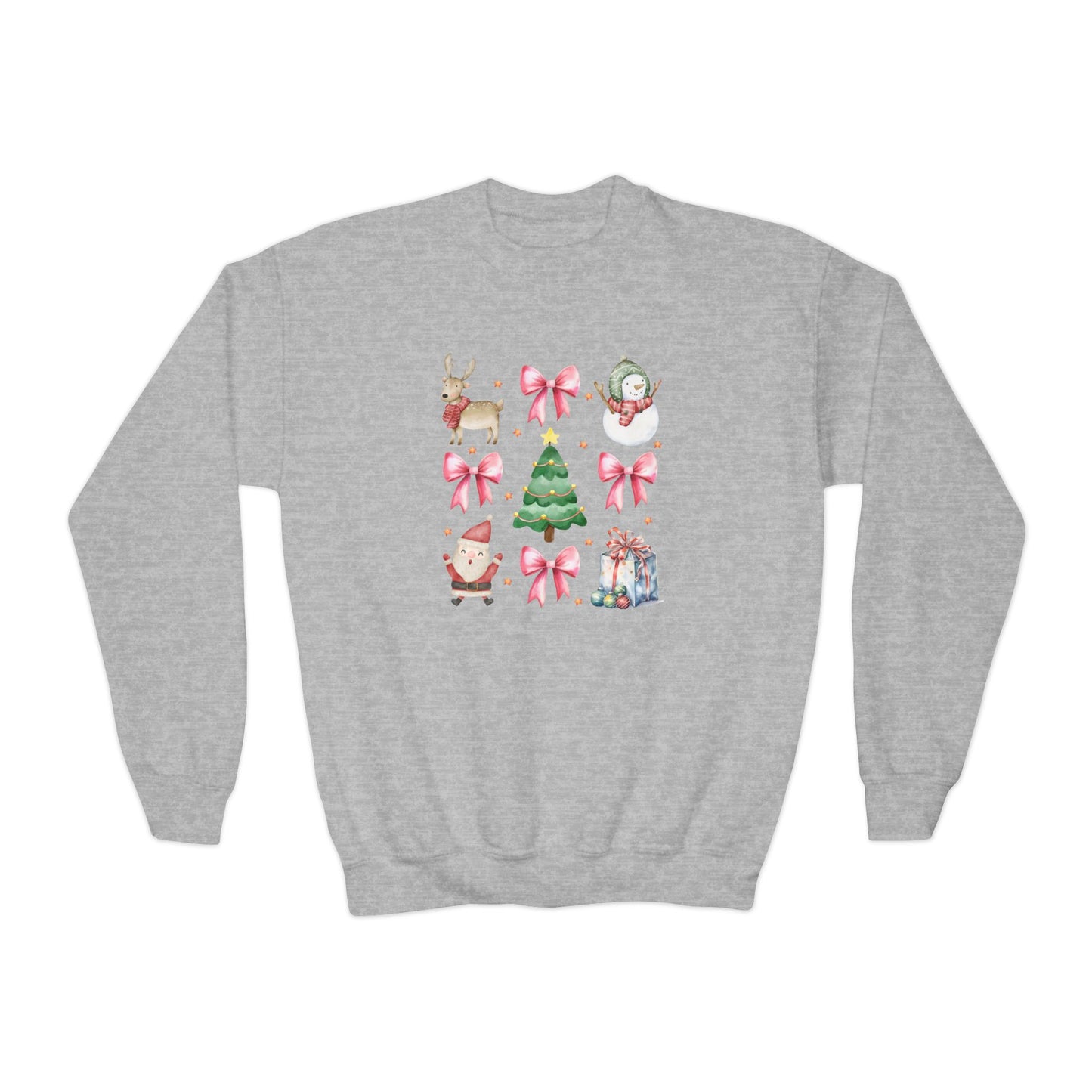 Coquette Christmas Youth Crewneck Sweatshirt