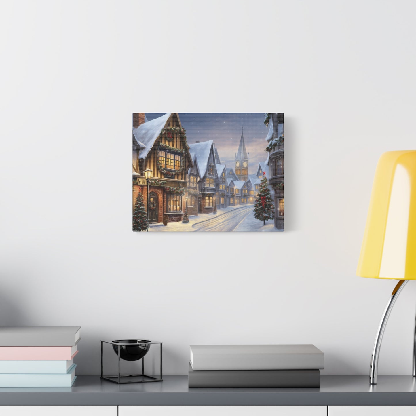 Christmas Village Canvas Art