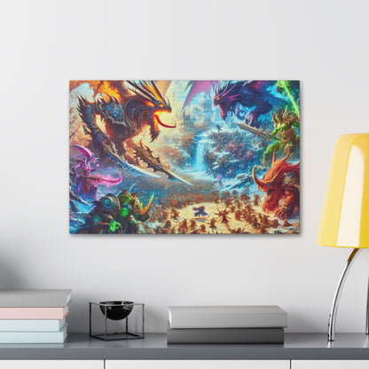 Dragon Battle DnD Wall Art