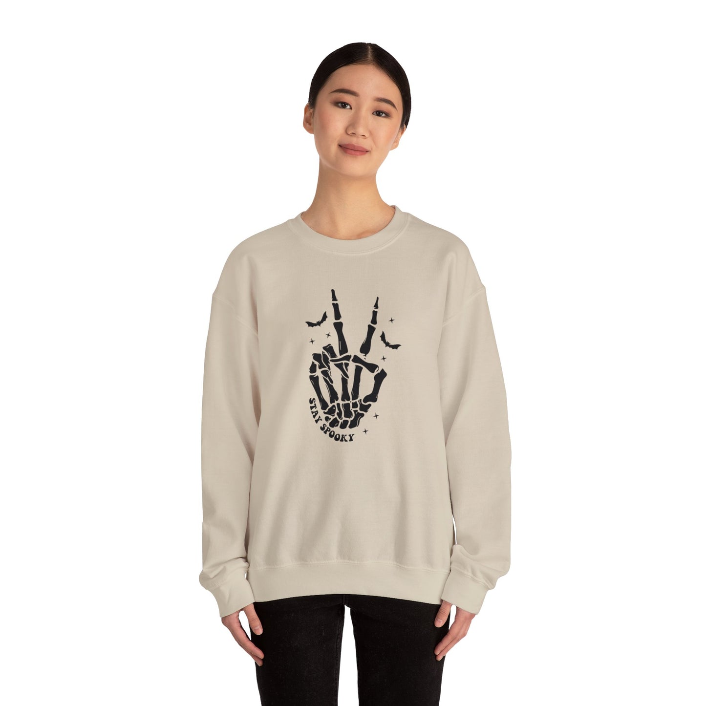 Skeleton Peace Halloween Sweatshirt