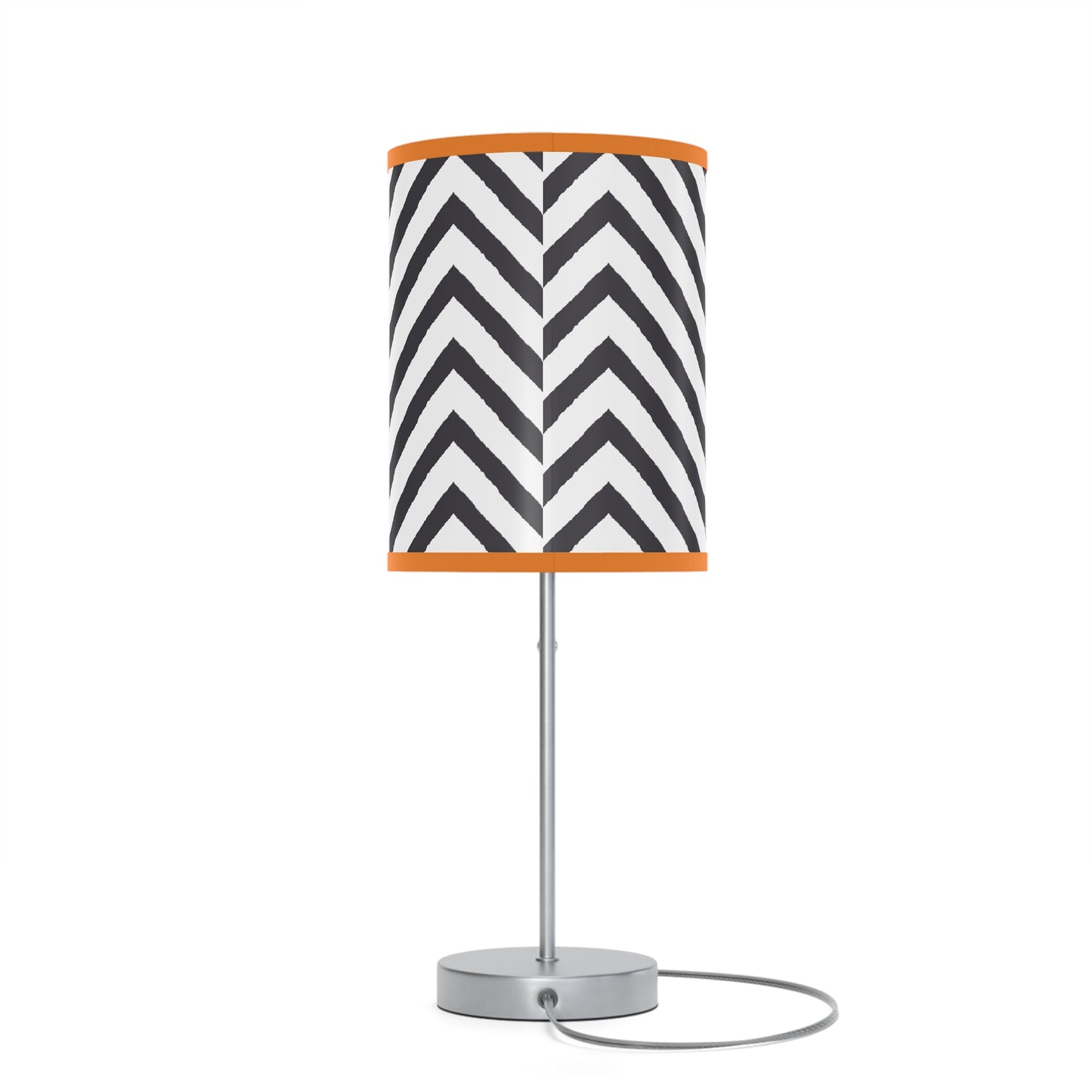 Black and White Striped Lamp