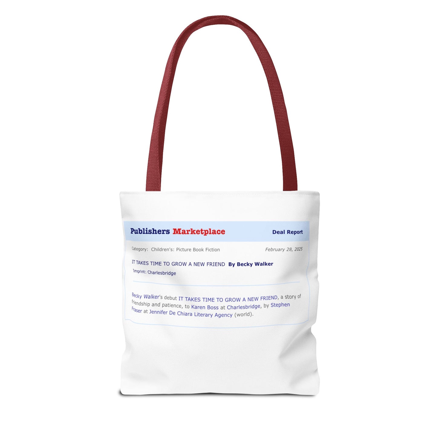 Tote Bag — Publishers Marketplace Announcement Tote