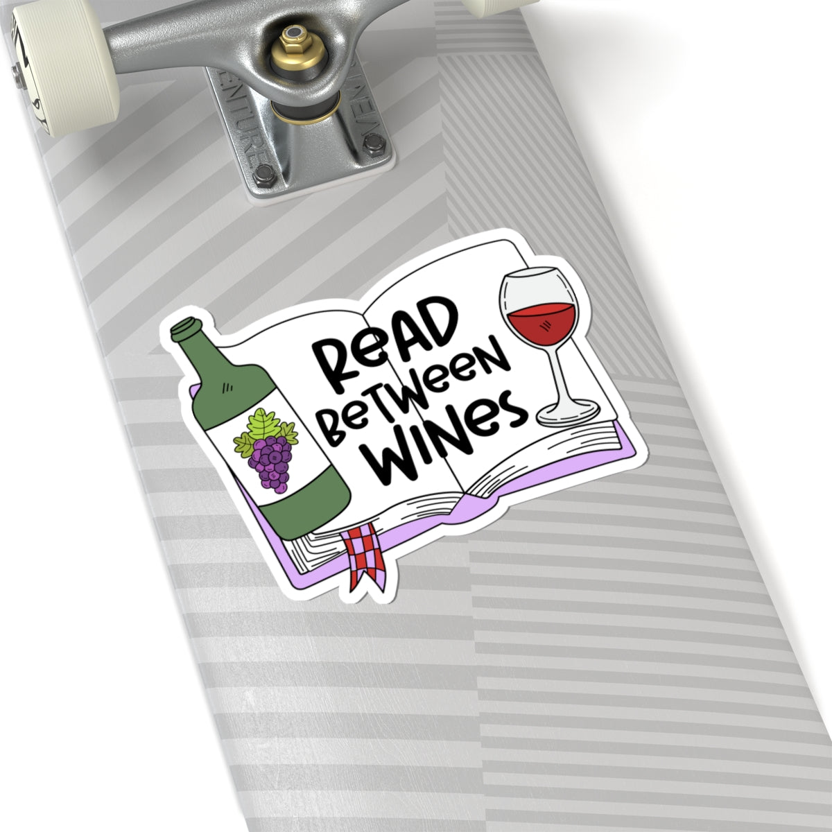 Wine-Themed Kiss-Cut Stickers for Book Lovers