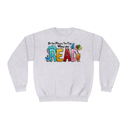 Dr. Seuss Oh the Places You Will Read Sweatshirt