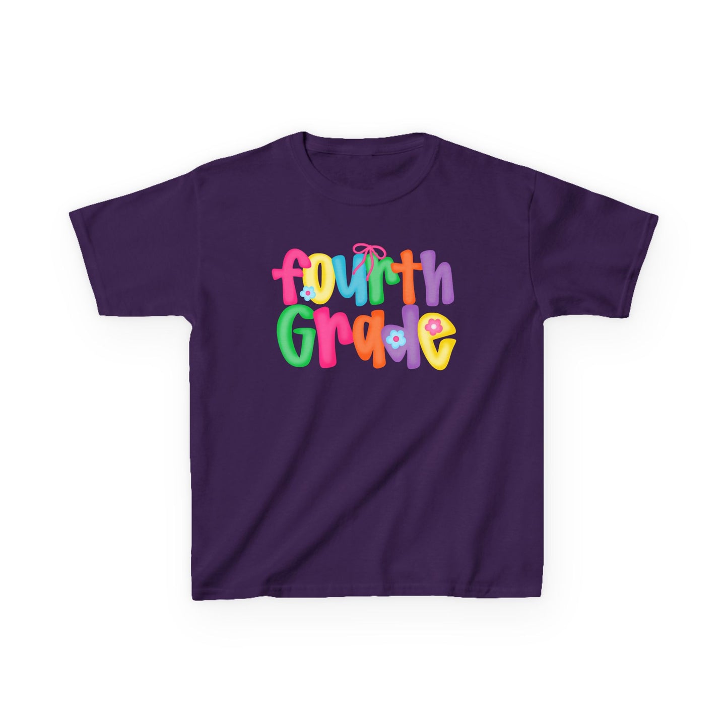 Back to School Fourth Grade Kids Tee