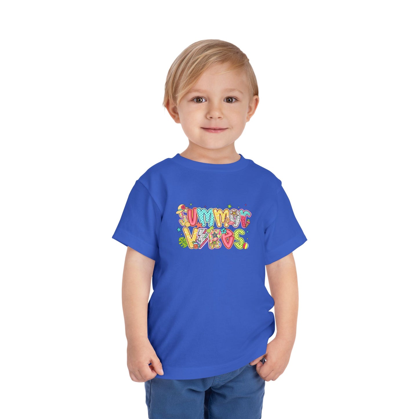 Summer Vibes Colorful Toddler Tee