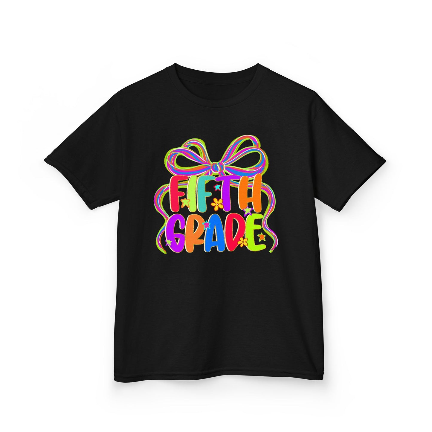 Neon Fifth Grade Back to School Kids Tee