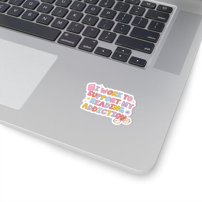 Reading Addiction Kiss-Cut Stickers
