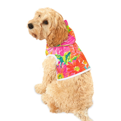 Bright Floral Pet Hoodie