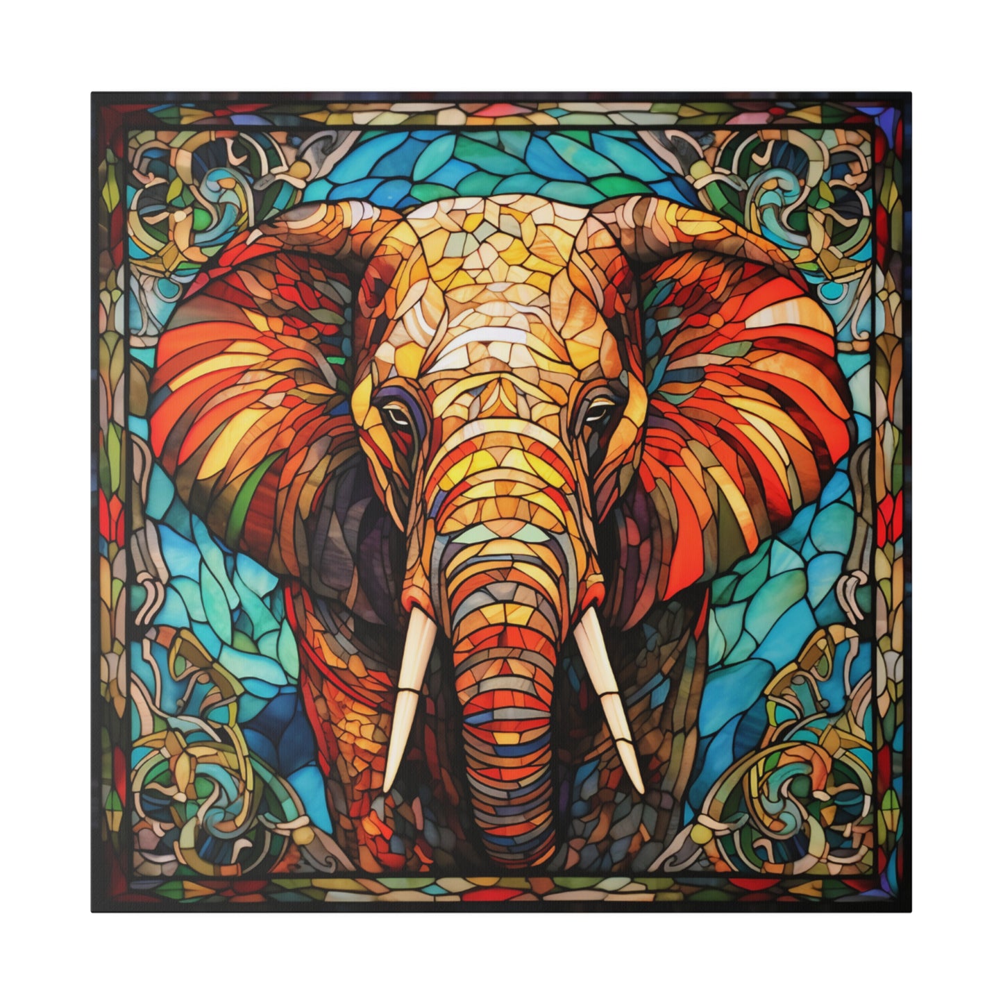 Elephant Wall Art Matte Canvas