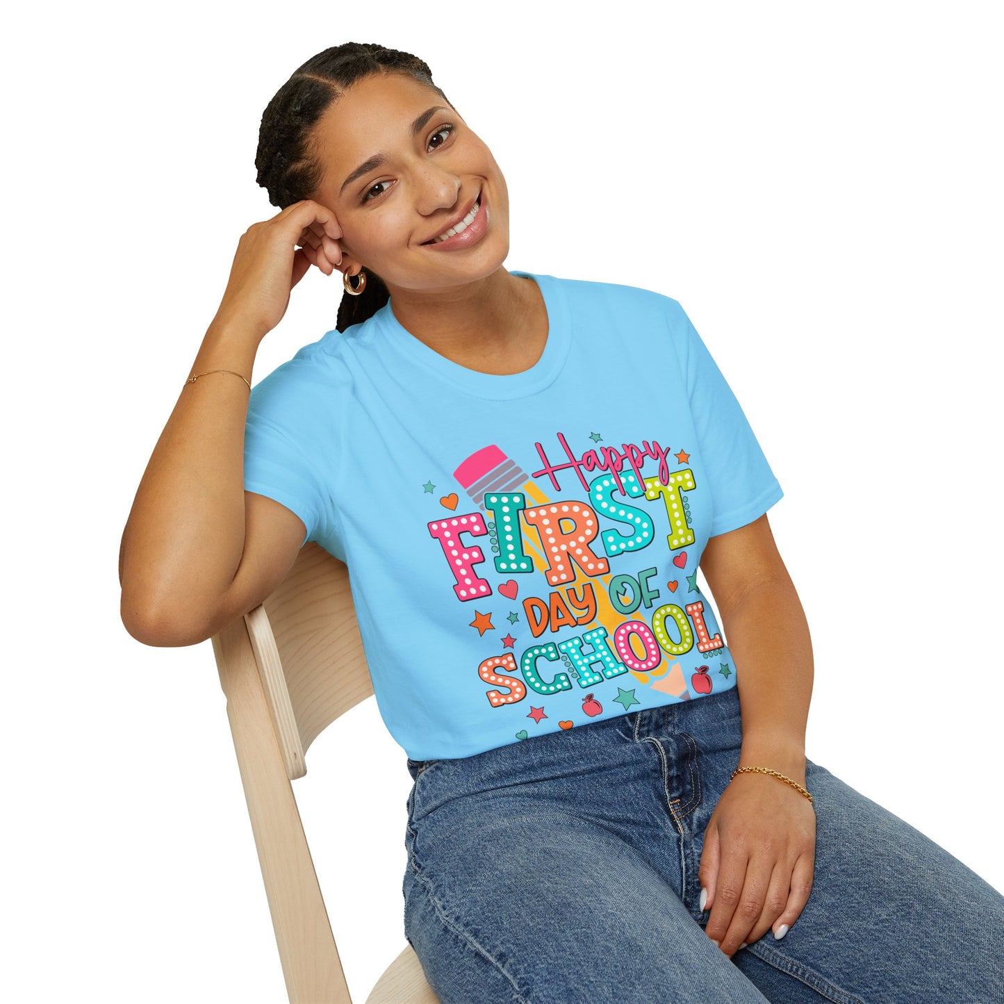 Happy First Day of School Unisex Softstyle T-Shirt