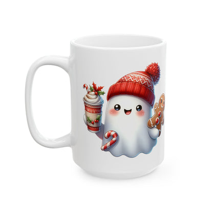 Christmas Ghost Ceramic Mug