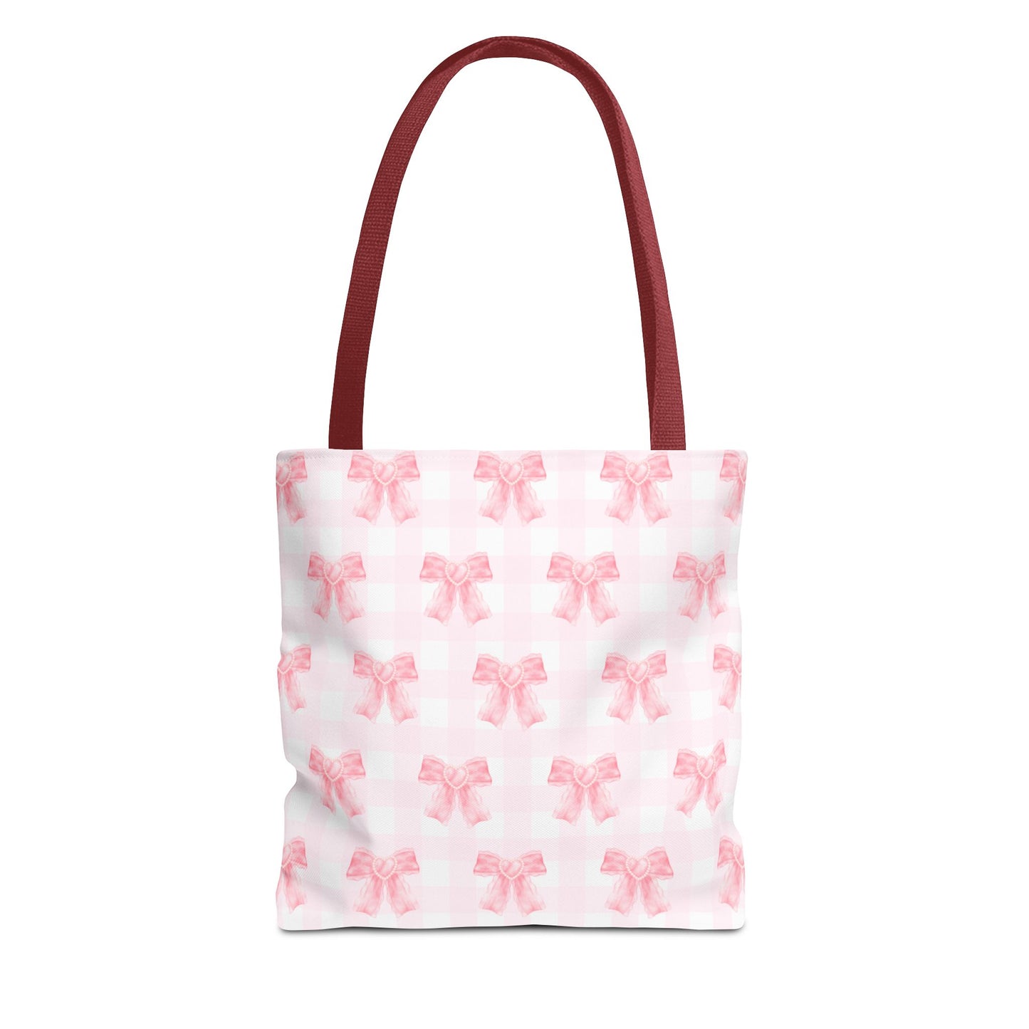 Girlie Pink Coquette Bow Tote Bag