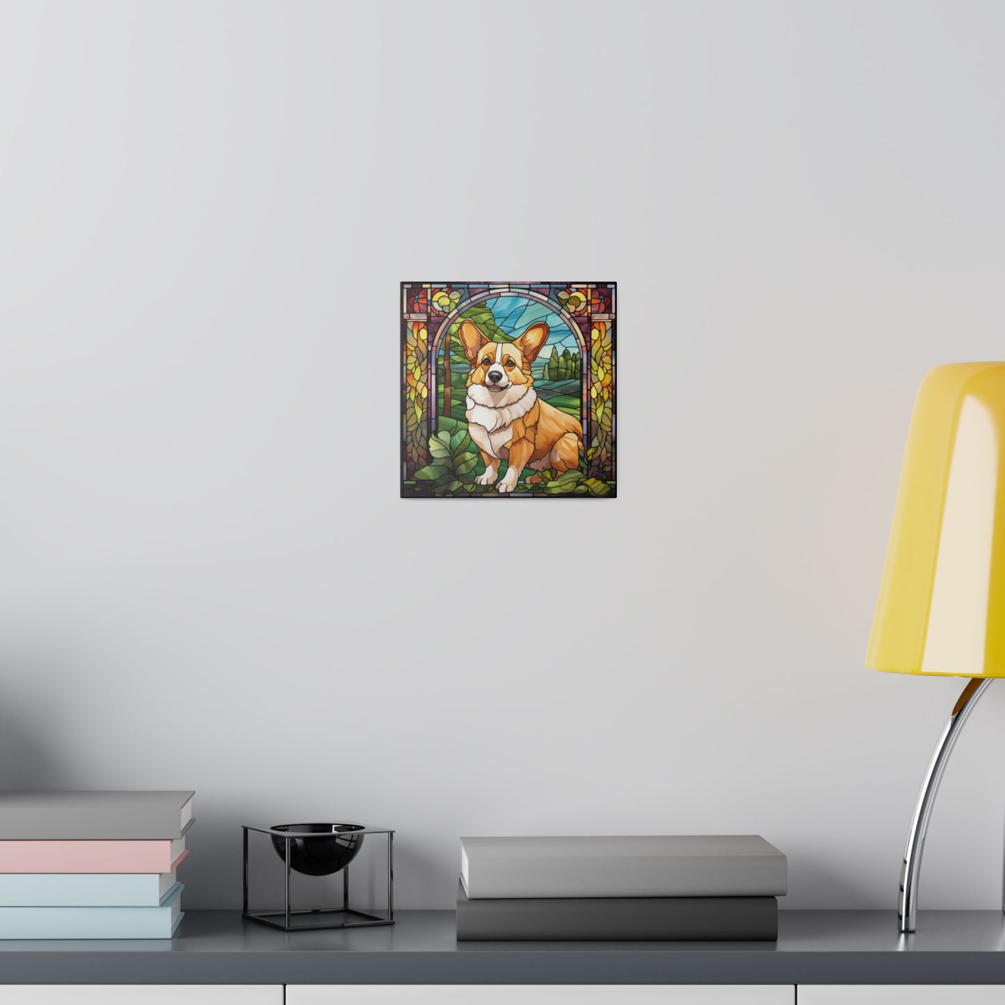 Corgi Wall Art Matte Canvas