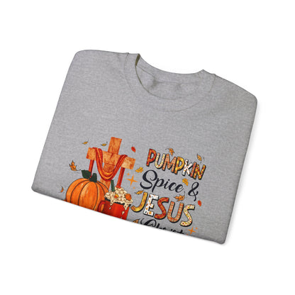 Pumpkin Spice and Jesus Christ Fall Sweatshirt