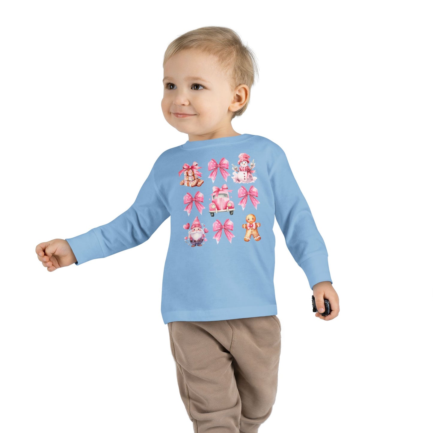 Holiday Coquette Toddler Long Sleeve Tee