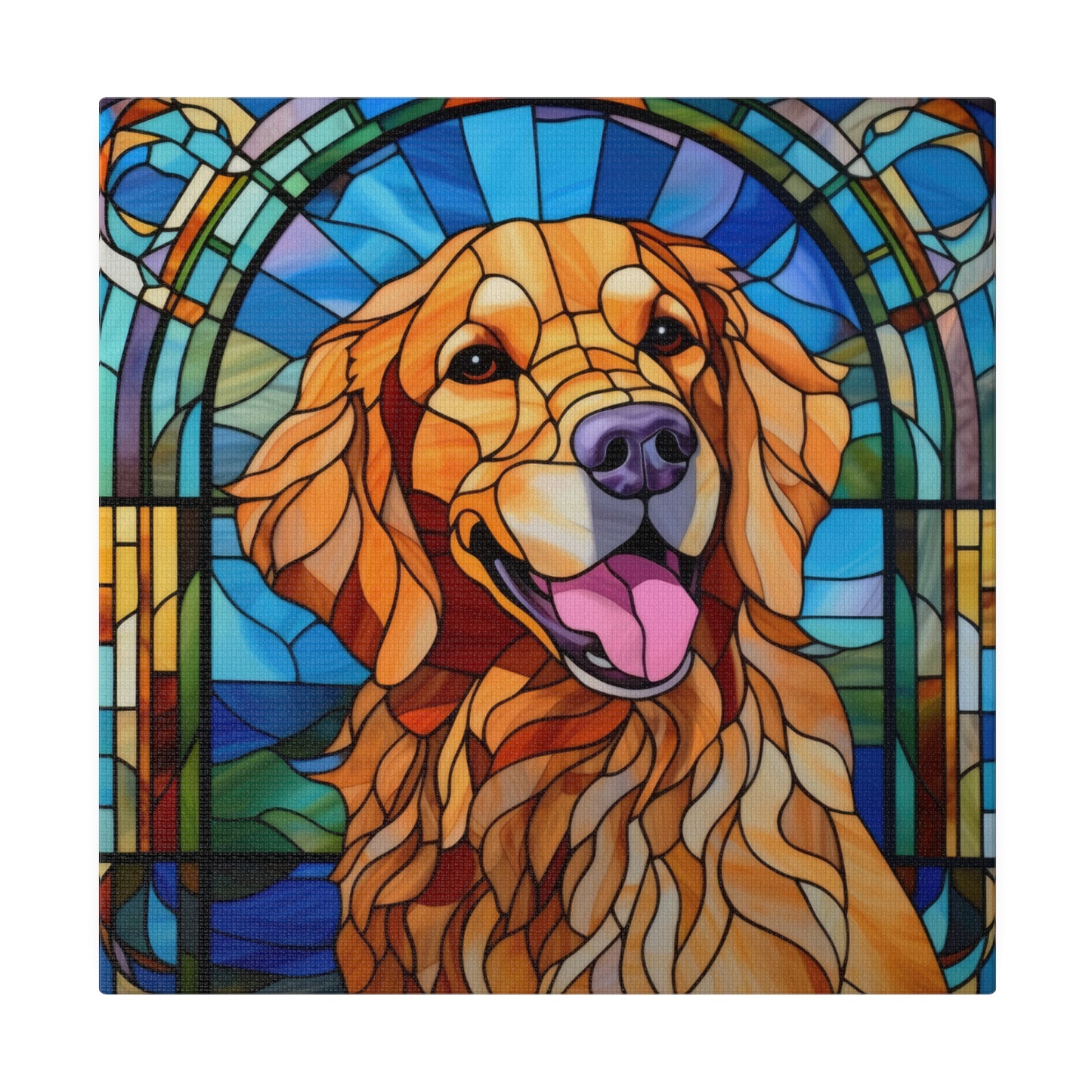 Golden Retriever Wall Art Matte Canvas