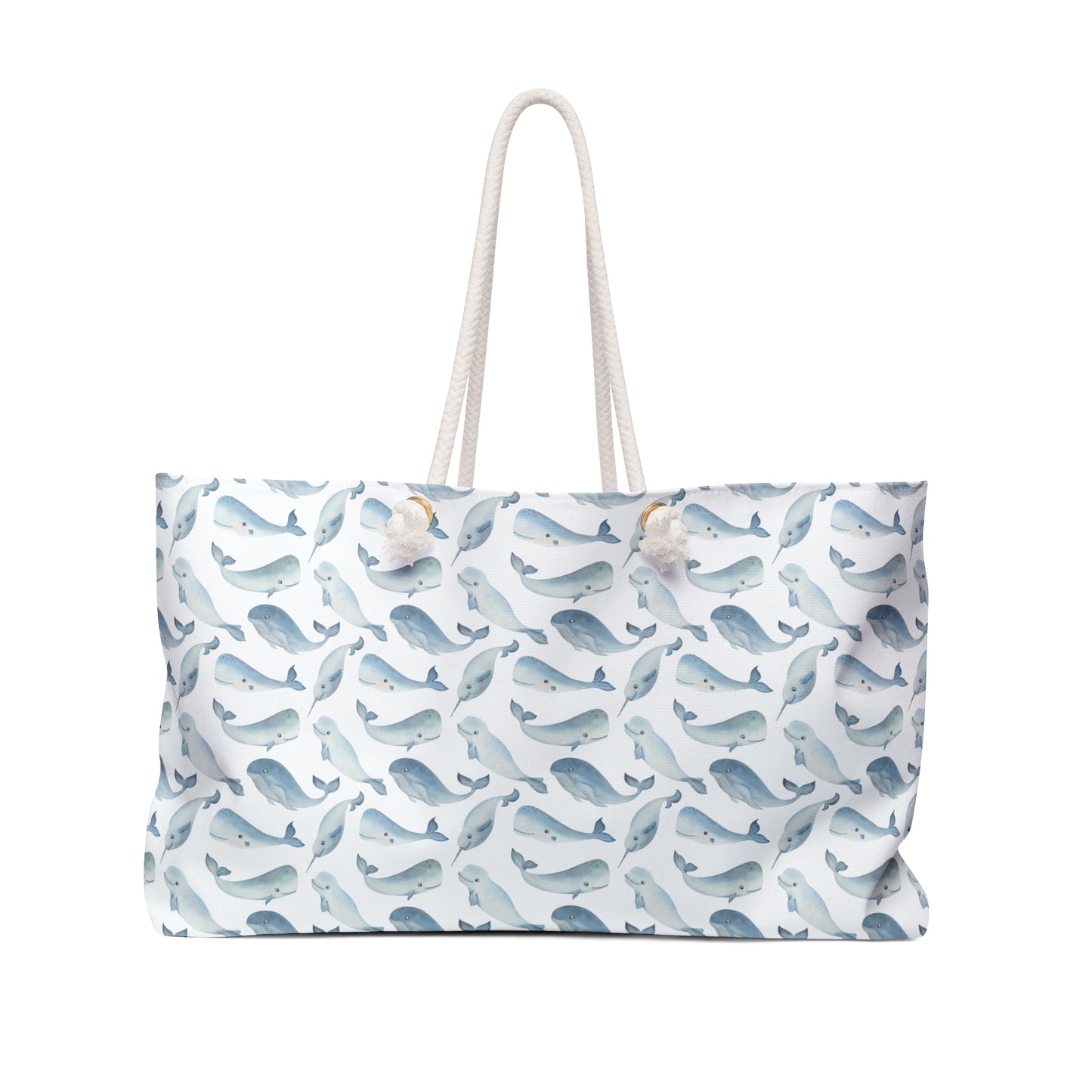 Whale Nautical Beach Weekender Bag