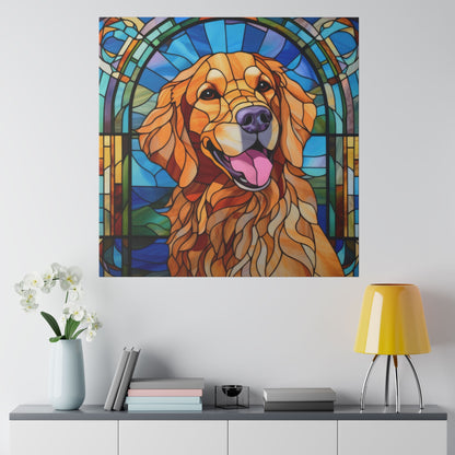 Golden Retriever Wall Art Matte Canvas