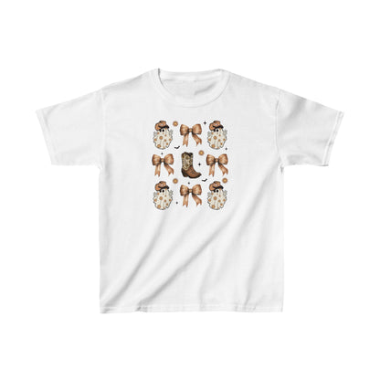 Coquette Cowboy Ghosts Kids T-Shirt