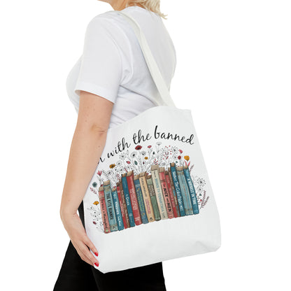 I'm With the Banned Tote Bag (AOP)