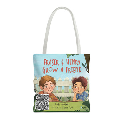 Fraser & Henry Grow a Friend Book Illustration Tote Bag