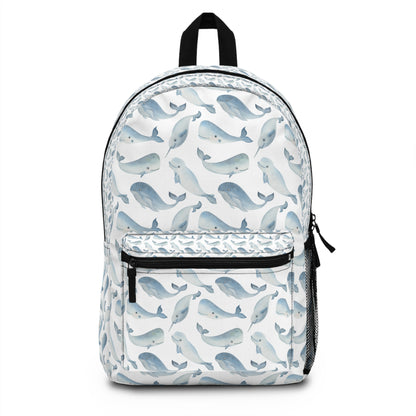 Whimsical Whale Ocean School Backpack