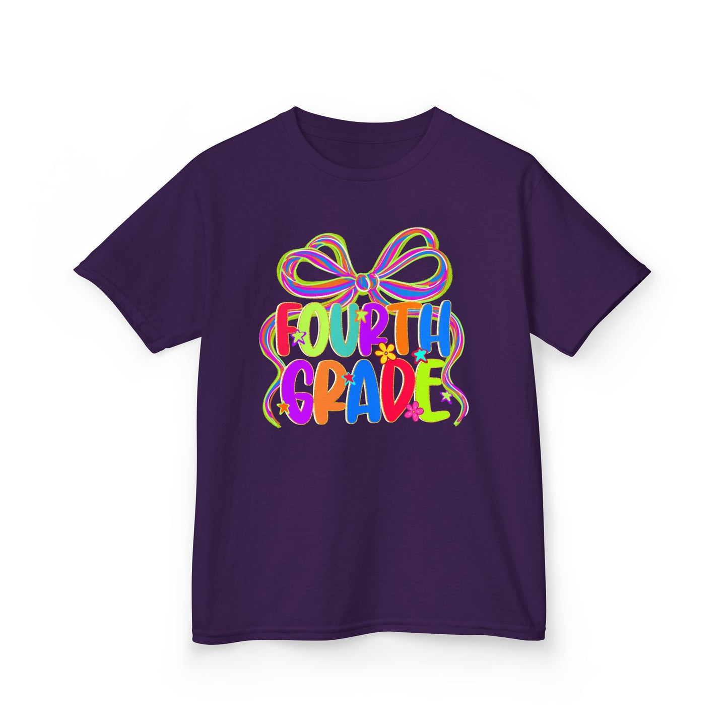 Neon Fourth Grade Back to School Kids Tee