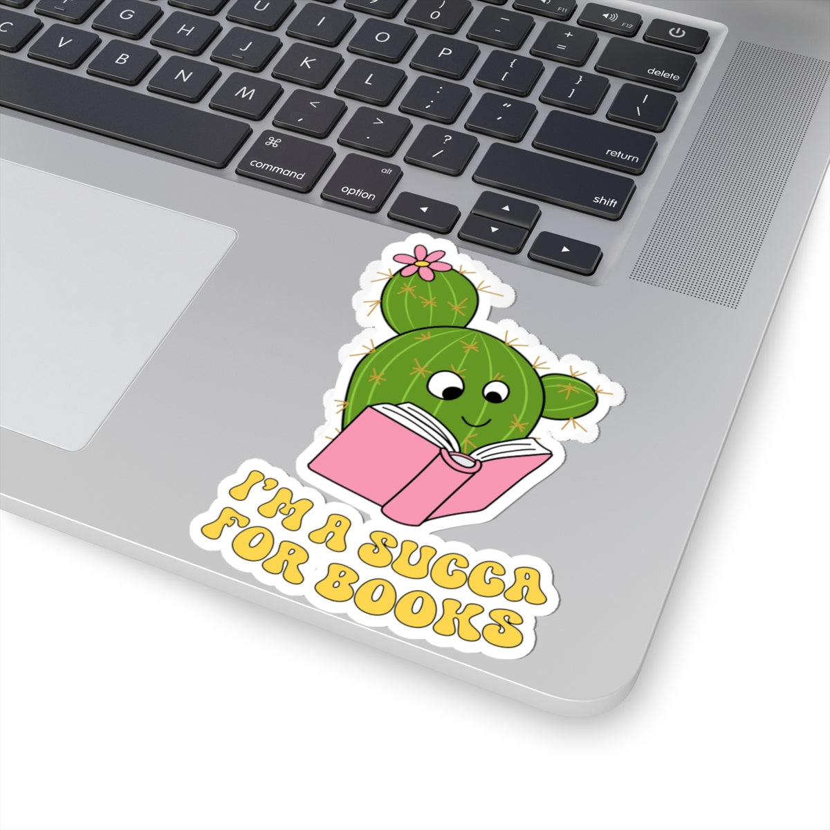 Cute Book Lover Cactus Stickers